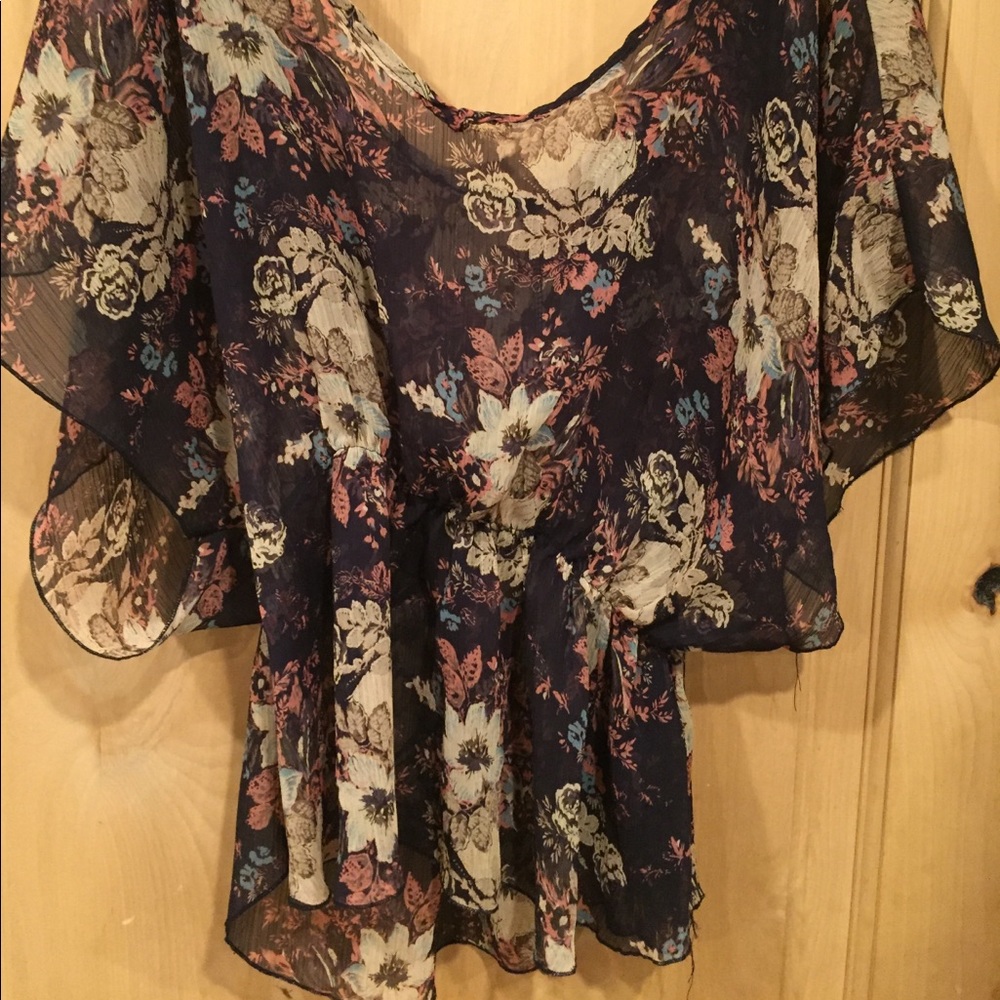 Wet seal see through top